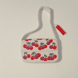 Kelly and Katie Cherry Beaded Shoulder Bag